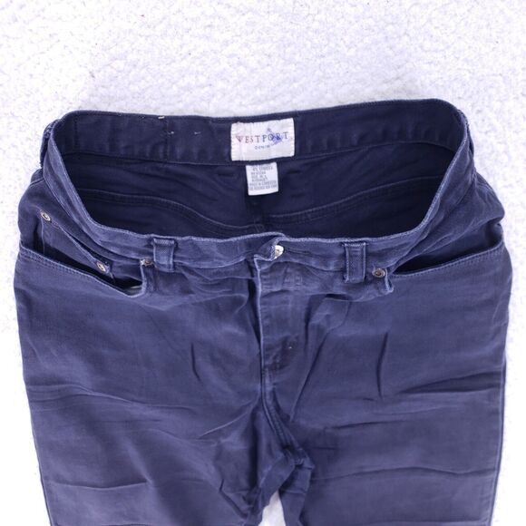 West Port Jeans Denim Cotton Women SZ 10 Black Straight Stretch VTG Mid Rise 90s - Picture 4 of 10